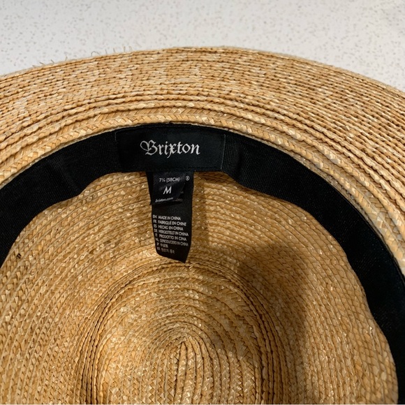 Britton Straw Hat Sz M - Picture 6 of 10